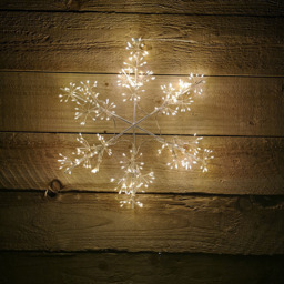 Samuel Alexander Warm White Snowflake Silhouette LED Christmas decoration 40cm - Size: 4cm - Wilko - thumbnail 7
