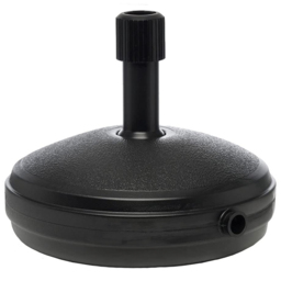Samuel Alexander Black Water Filled Parasol Base 7L - Size: 35 x 16 x 45cm - Wilko