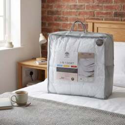 All Seasons Duvet  - White - Size: Single - Divante - Wilko - thumbnail 3