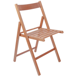 Harbour Housewares Walnut Beech Wood Foldable Chair - Size: Single - Wilko - thumbnail 3