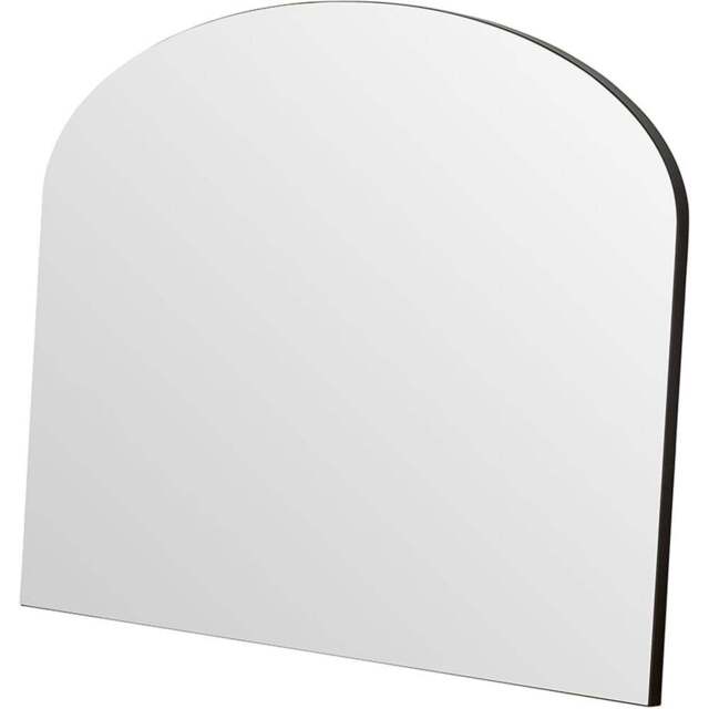 Yearn Simple Black Plain Arched Overmantle Mirror 69 x 91cm - Wilko - image 1