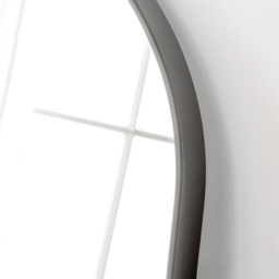 Yearn Simple Black Plain Arched Overmantle Mirror 69 x 91cm - Wilko - thumbnail 4