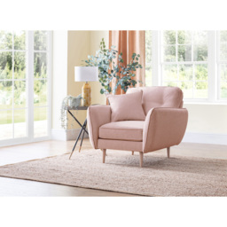 Opry Faro Soft Pink Armchair - Size: Single - Wilko - thumbnail 6