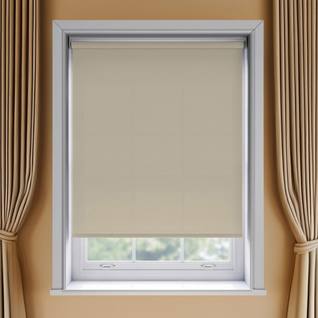 New Edge Blinds Thermal Blackout Roller Blind Taupe 135cm - Size: W 135 x D 170cm - Brown - Wilko - image 1