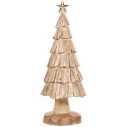 Wood Effect Brushed Gold Christmas Tree Brushed Gold - Amber Charm - Wilko - thumbnail 4