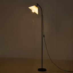 Living and Home Black LED Floor Lamp - Size: 157 x 30 x 30cm - Wilko - thumbnail 3