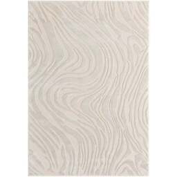 Desire Rugs Vellure Cream Metallic Sheen Marble Design Rug 120 x 170cm - Size: 170 x 120 x 1.1cm - Wilko