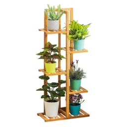 Living and Home Multitiered Wooden Natural Plant Stand - Size: 22 x 45cm - Wilko - thumbnail 4