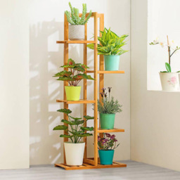 Living and Home Multitiered Wooden Natural Plant Stand - Size: 22 x 45cm - Wilko - thumbnail 6