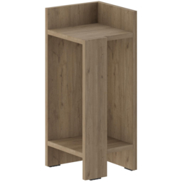 Decortie Elos 2 Shelf Oak Effect Right Module Bedside Table - Cream - Wilko - thumbnail 3