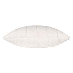 Paoletti Empress Cream Faux Fur Cushion - Size: 45 x 45 cm - Wilko - thumbnail 3
