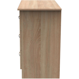 Crowndale Avon 3 Drawer Bardolino Oak Chest of Drawers - Wilko - thumbnail 5