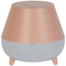 Lighting Collection Pink Rechargeable Storage LED Table Lamp - Size: 14 x 13 x 13cm - Salmon and Frosted - Wilko
