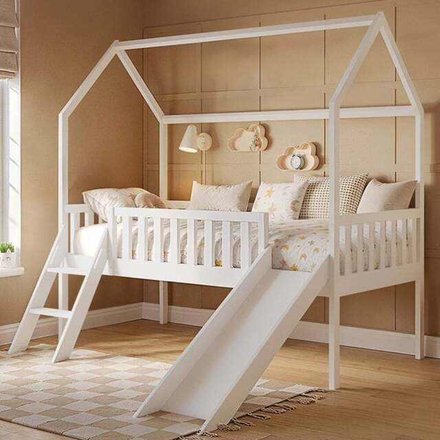 Flair Explorer White Pine Mid Sleeper with Slide and Rails - Size: Single - Wilko - image 1