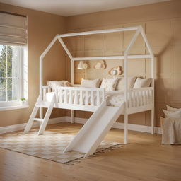 Flair Explorer White Pine Mid Sleeper with Slide and Rails - Size: Single - Wilko - thumbnail 5