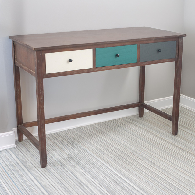 Pacific Lifestyle Loft 3 Drawer Multicolour Pine Wood Console Table - Size: 75 x 110 x 50cm - Wilko - image 1