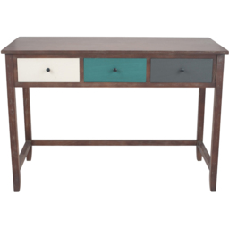 Pacific Lifestyle Loft 3 Drawer Multicolour Pine Wood Console Table - Size: 75 x 110 x 50cm - Wilko - thumbnail 4