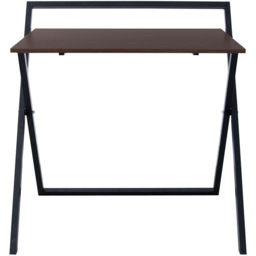 Teamson Home Wooden Foldable Computer Desk with Metal Base Natural and Black - Size: 102.9 x 85.1 x 55.9cm - Wilko - thumbnail 3