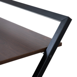 Teamson Home Wooden Foldable Computer Desk with Metal Base Natural and Black - Size: 102.9 x 85.1 x 55.9cm - Wilko - thumbnail 5