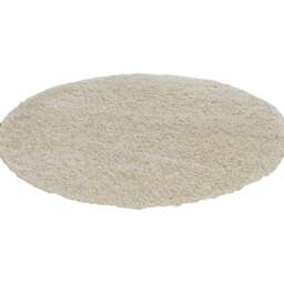 Desire Rugs Oxford Ivory Plain Round Shaggy Rug 120 x 120cm - Wilko - thumbnail 1
