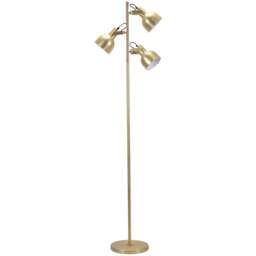 ValueLights Albie Gold 3 Way Adjustable LED Floor Lamp - Size: 162 x 45 x 25cm - Wilko