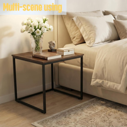 Alivio Brown Industrial Nest of Tables Set of 3 - Size: 50 x 50 x 50cm - Wilko - thumbnail 6