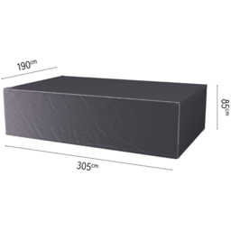 Platinum AeroCover Rectangular Garden Set Cover 85 x 190 x 305cm - Size: 85 x 305 x 190cm - Grey - Wilko - thumbnail 7
