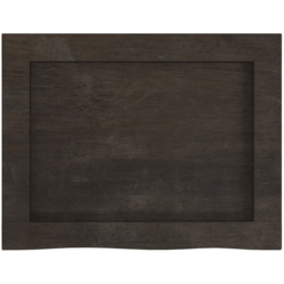 vidaXL 40 x 30 x 4cm Dark Brown Solid Oak Wall Shelf - Size: 4 x 40 x 30cm - Wilko - thumbnail 5