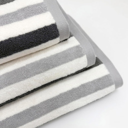 Allure Bath Fashions Cali Grey Striped Hand Towel 2 Pack - Size: 50 x 85cm - Wilko - thumbnail 4