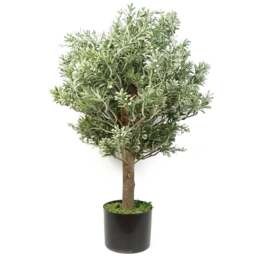 Leaf Artificial Artemisa Plant Topiary 70cm - Size: 70 x 40 x 40cm - Green - Wilko - thumbnail 1