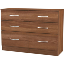 Crowndale Avon 6 Drawer Noche Walnut Chest of Drawers - Wilko - thumbnail 3