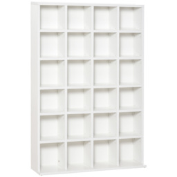 Portland White CD and DVD Media Storage Shelf Unit - Size: 89 x 20 x 130.5cm - Wilko - thumbnail 3
