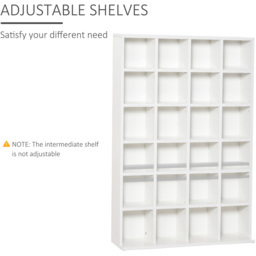 Portland White CD and DVD Media Storage Shelf Unit - Size: 89 x 20 x 130.5cm - Wilko - thumbnail 6