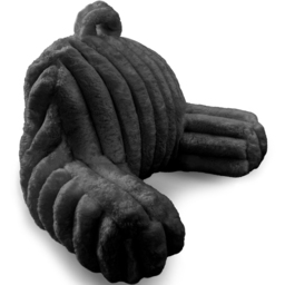 Velosso Black Jumbo Cord Back Pillow 65 x 55cm - Size: 65 x 55 x 1cm - Wilko - thumbnail 4