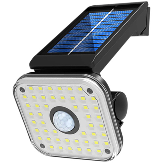 St Helens Black Solar Powered Outdoor PIR with Adjustable Light - Wilko - image 1