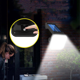 St Helens Black Solar Powered Outdoor PIR with Adjustable Light - Wilko - thumbnail 3