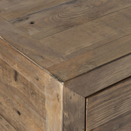 Julian Bowen Heritage 6 Drawer Distressed Finish Wide Chest of Drawers - Brown - Wilko - thumbnail 7