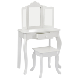 Liberty House Toys Kids White Dressing Table Set with Mirror - Size: 30 x 60 x 98cm - Wilko - thumbnail 3