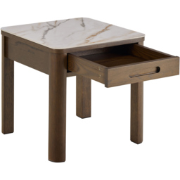 Florence Southampton Single Drawer Cream Ceramic Square Side Table - Size: 45 x 45 x 45cm - Multi - Furniture To Go - Wilko - thumbnail 5