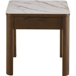 Florence Southampton Single Drawer Cream Ceramic Square Side Table - Size: 45 x 45 x 45cm - Multi - Furniture To Go - Wilko - thumbnail 4