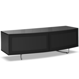 Centurion Supports Caru Gloss Black 2 Door TV Unit - Size: 43 x 120 x 50cm - Wilko - thumbnail 3