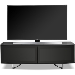 Centurion Supports Caru Gloss Black 2 Door TV Unit - Size: 43 x 120 x 50cm - Wilko - thumbnail 5