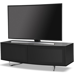 Centurion Supports Caru Gloss Black 2 Door TV Unit - Size: 43 x 120 x 50cm - Wilko - thumbnail 6