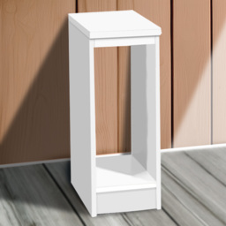 R White Cabinets Desktop Tower Storage White - Size: 72.8 x 30 x 54cm - Wilko - thumbnail 1