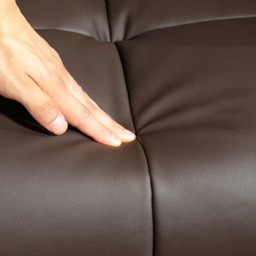 HOMCOM Brown PU Leather Upholstered Massage Recliner Chair with Adjustable Backrest - Size: Single - Wilko - thumbnail 4