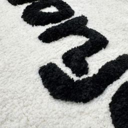 Mooky Mats Speech Bubble Bonjour Slogan Non Slip Bath Mat 50 x 80cm - Size: 50 x 80 x 1cm - Cream - Wilko - thumbnail 7