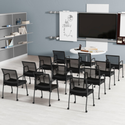 Costway Set of 2 Black Office Chair - Wilko - thumbnail 7