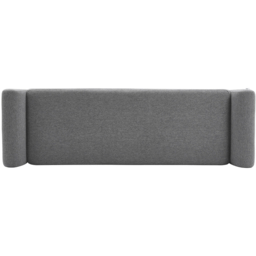 Living and Home Grey Linen Upholstered Storage Bench - Wilko - thumbnail 5