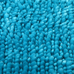Allure Bath Fashions Turquoise Velvet Chenille Bobble Non-Slip Bath Mat - Size: 50 x 80cm - Blue - Wilko - thumbnail 4