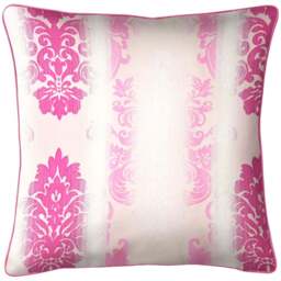 Intimates Glitter Damask Pink Filled Cushion 43 x 43cm 2 Pack - Wilko